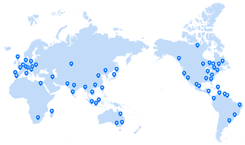 200 nodes deployed globally