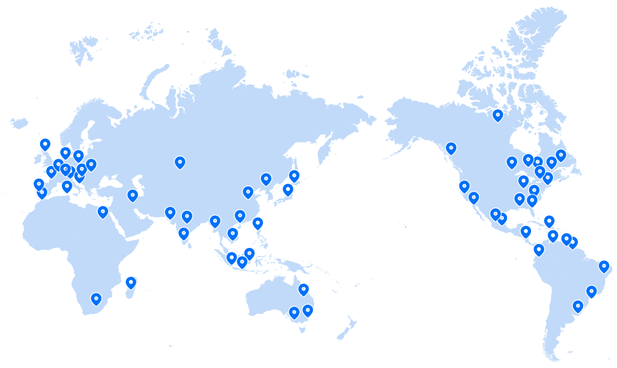 200 nodes deployed globally